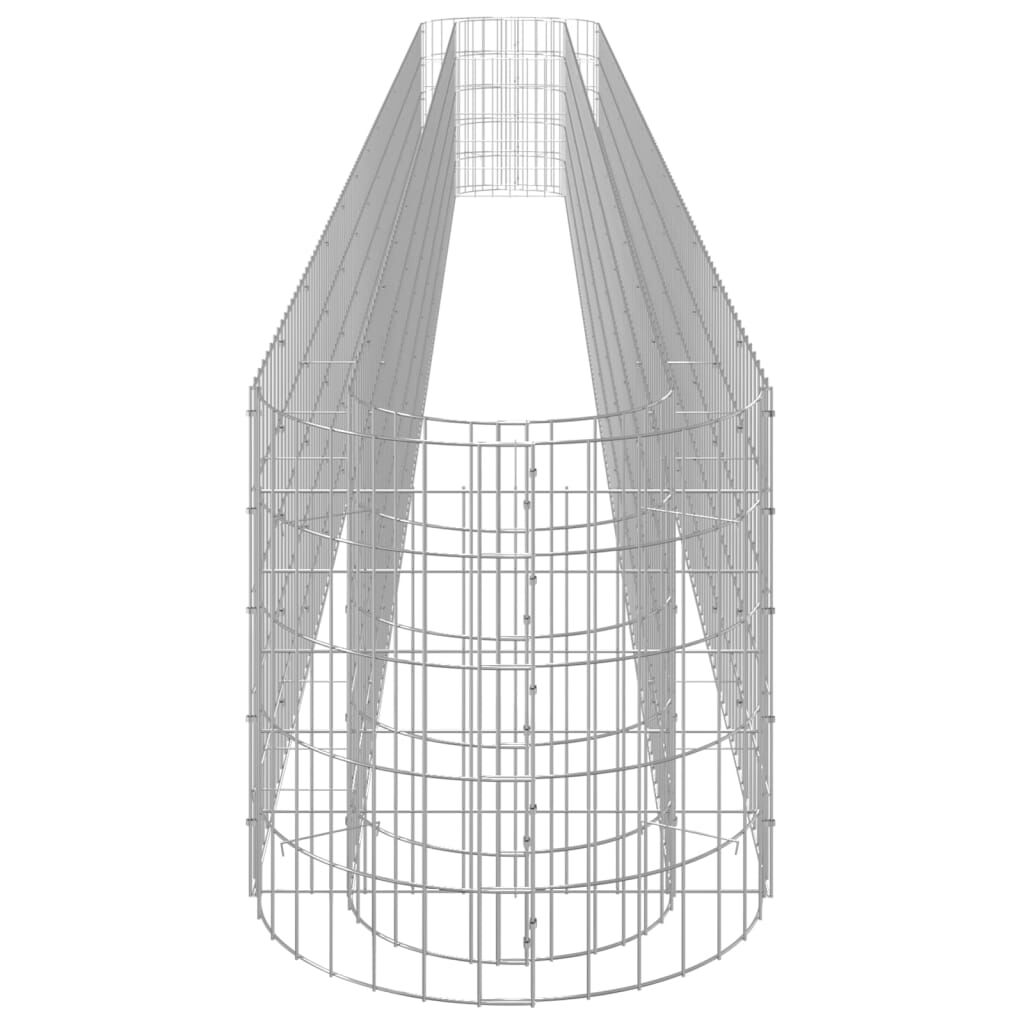 vidaXL Συρματοκιβώτιο-Γλάστρα Υπερυψωμένη 540x50x50 εκ. Γαλβαν. Ατσάλι