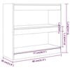 vidaXL Βιβλιοθήκη/Διαχωριστικό Χώρου Sonoma Δρυς 80 x 30 x 72 εκ.