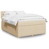 vidaXL &Kappa;&rho;&epsilon;&beta;ά&tau;&iota; Boxspring &mu;&epsilon; &Sigma;&tau;&rho;ώ&mu;&alpha; &Kappa;&rho;&epsilon;&mu; 160x200 &epsilon;&kappa;. &Upsilon;&phi;&alpha;&sigma;&mu;ά&tau;&iota;&nu;&omicron;