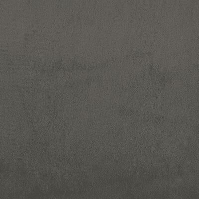 vidaXL Κρεβάτι Boxspring με Στρώμα Σκούρο Γκρι 160x200 εκ. Βελούδινο