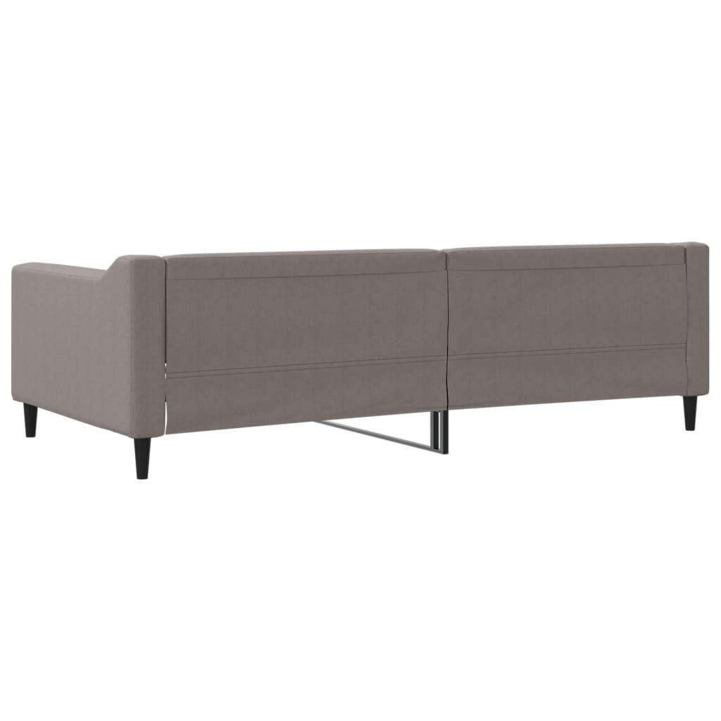 vidaXL Καναπές Κρεβάτι Taupe 100 x 200 εκ. Υφασμάτινος
