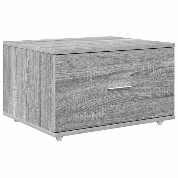 vidaXL Γραφείο Γκρι sonoma 131.5 x 50 x 106.5 εκ. Επεξεργασμένο ξύλο