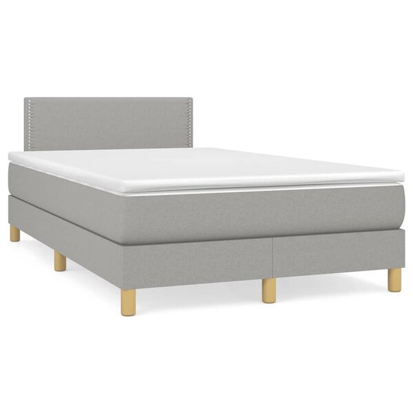 vidaXL &Kappa;&rho;&epsilon;&beta;ά&tau;&iota; Boxspring &mu;&epsilon; &Sigma;&tau;&rho;ώ&mu;&alpha; & LED &Alpha;&nu;.&Gamma;&kappa;&rho;&iota; 120x190&epsilon;&kappa;. &Upsilon;&phi;&alpha;&sigma;&mu;ά&tau;&iota;&nu;&omicron;