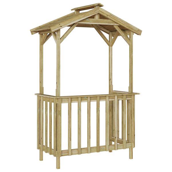 vidaXL BBQ Σκεπή 133.5x63x200 εκ. Επεξεργασμένο Ξύλο Πεύκου