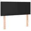 vidaXL Κρεβάτι Boxspring με Στρώμα Μαύρο 80 x 200 εκ. Συνθετικό Δέρμα