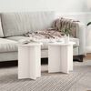 vidaXL Τραπεζάκι σαλονιού 2 pcs Λευκό 41.5 x 41.5 x 41 εκ