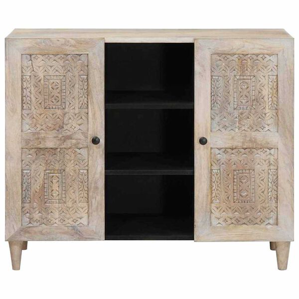 vidaXL Πλαϊνό γραφείο Λευκό 33.5 x 90 x 75 εκ