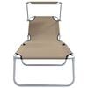 vidaXL Ξαπλώστρα 2-πρόσωπο 2 pcs Taupe 58 x 188 x 77 εκ. ύφασμα