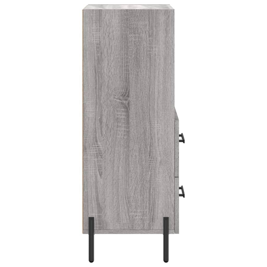 vidaXL Ντουλάπι Γκρι Sonoma 34,5x34x90 εκ. από Επεξεργασμένο Ξύλο