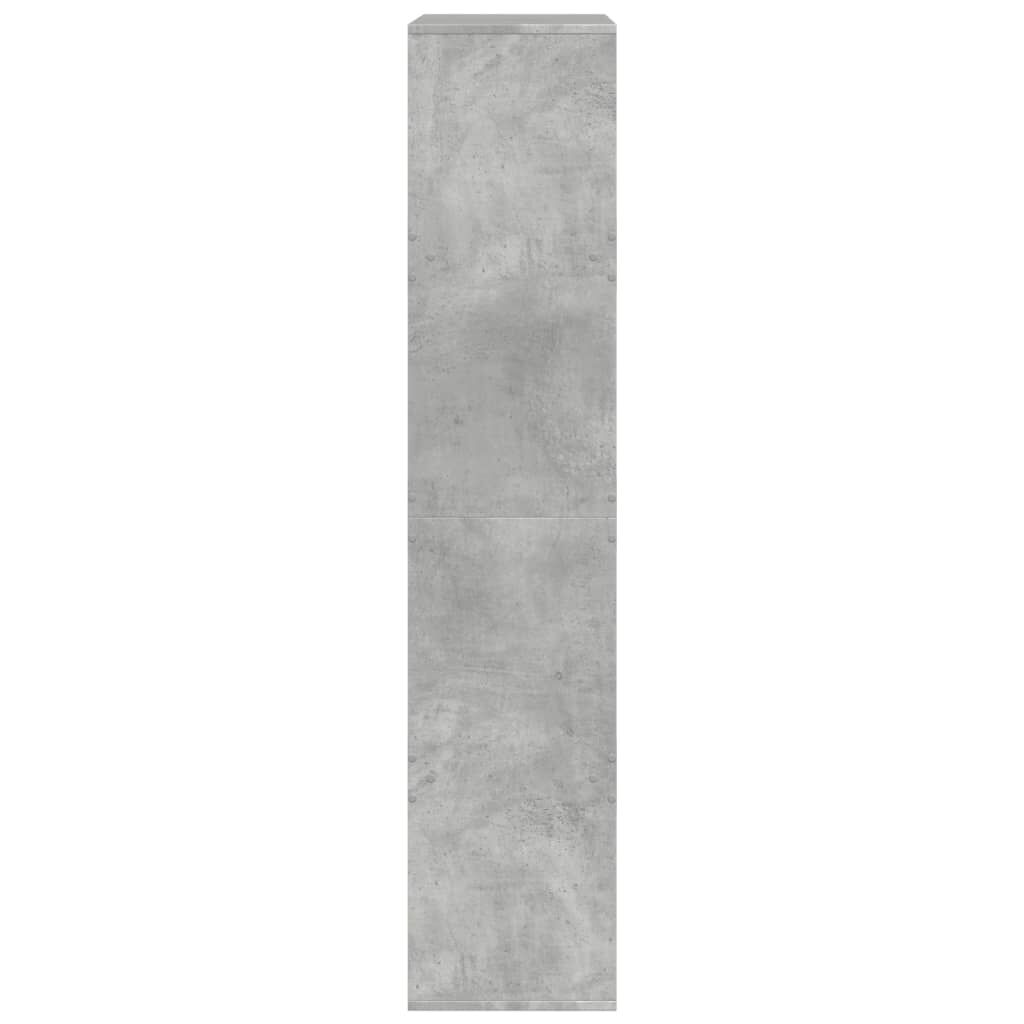 vidaXL Βιβλιοθήκη Γκρι Σκυροδέματος 100x33x155,5 εκ. Επεξεργ. Ξύλο