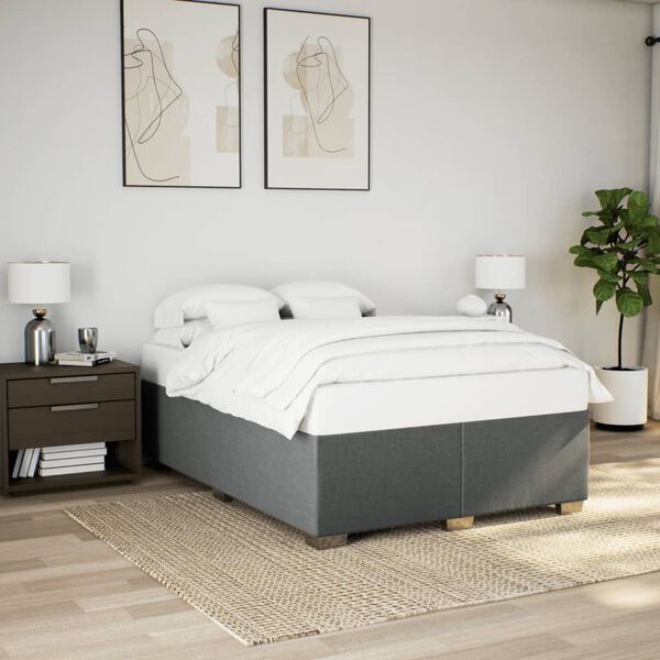 vidaXL &Kappa;&rho;&epsilon;&beta;ά&tau;&iota; Boxspring &mu;&epsilon; &Sigma;&tau;&rho;ώ&mu;&alpha; &Sigma;&kappa;&omicron;ύ&rho;&omicron; &Gamma;&kappa;&rho;&iota; 160x200 &epsilon;&kappa; &Upsilon;&phi;&alpha;&sigma;&mu;ά&tau;&iota;&nu;&omicron;