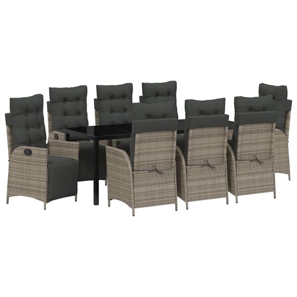 vidaXL &Sigma;έ&tau; &phi;&alpha;&gamma;&eta;&tau;&omicron;ύ &gamma;&iota;&alpha; &kappa;ή&pi;&omicron; &mu;&epsilon; &mu;&alpha;&xi;&iota;&lambda;ά&rho;&iota; 9 pcs &Gamma;&kappa;&rho;&iota; &sigma;&upsilon;&nu;&theta;&epsilon;&tau;&iota;&kappa;ό &rho;&alpha;&tau;ά&nu;