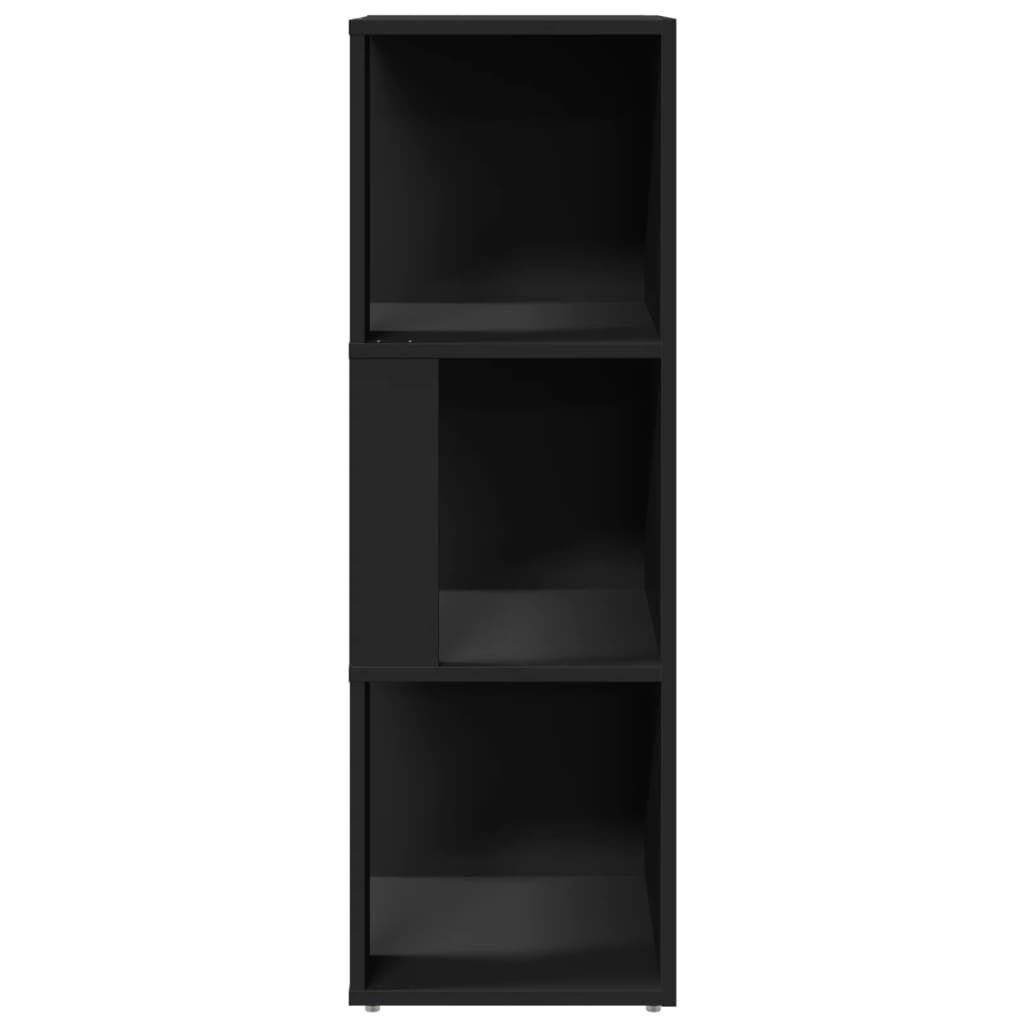 vidaXL Ντουλάπι Γωνία Μαύρο 33 x 33 x 100 εκ. από Επεξ. Ξύλο