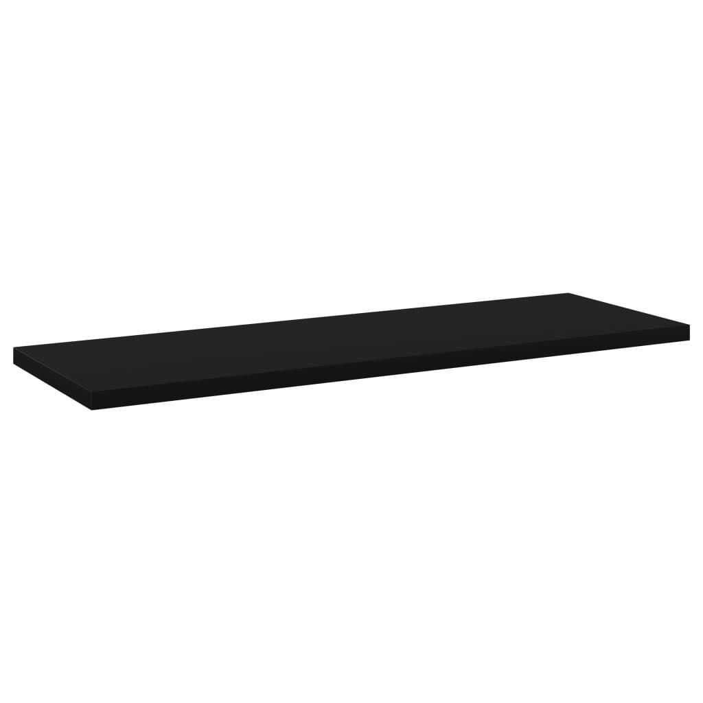 vidaXL Ράφια Βιβλιοθήκης 8 τεμ. Μαύρα 60x20x1,5 εκ. από Μοριοσανίδα