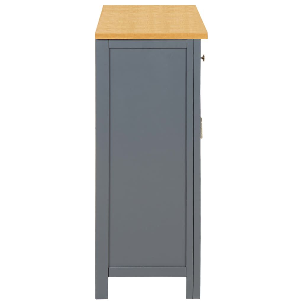 vidaXL Ντουλάπι / Ψηλός Μπουφές 90 x 33,5 x 83 εκ. Μασίφ Ξύλο Δρυός