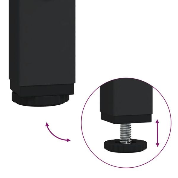vidaXL Τραπέζι Κονσόλα Καπνιστή Δρυς 160x32x95 εκ. Επεξεργασμένο Ξύλο