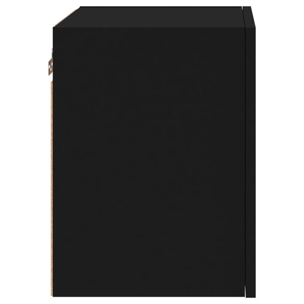 vidaXL Έπιπλα Τηλεόρασης Τοίχου 2 τεμ Μαύρα 40,5x30x40εκ Επεξ. Ξύλο