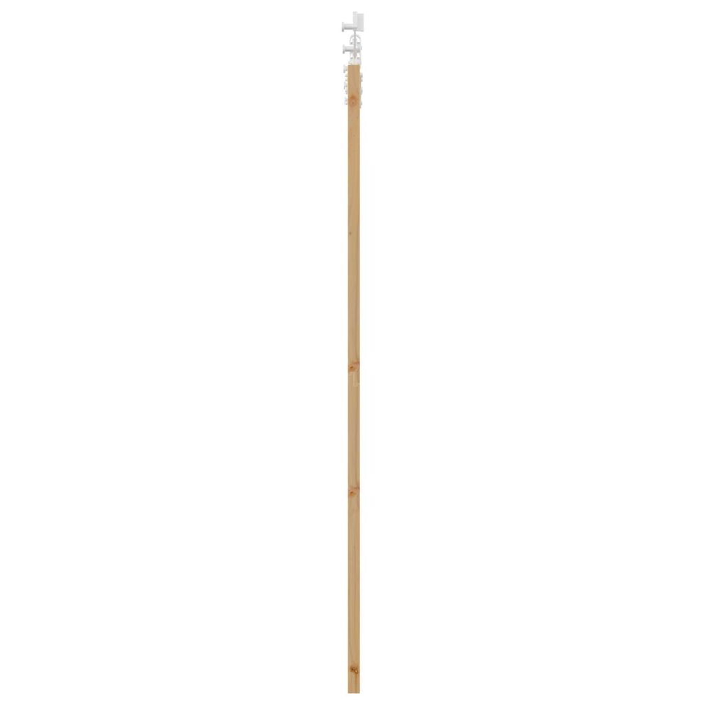 vidaXL Συρόμενη Πόρτα Καφέ 61 x 198.5 εκ. Ξύλο και μέταλλο