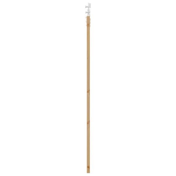 vidaXL Συρόμενη Πόρτα Καφέ 61 x 198.5 εκ. Ξύλο και μέταλλο