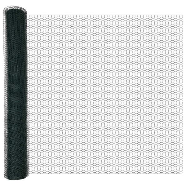 vidaXL Σέτ Περίφραξης Σετ 2 Πράσινο Ατσάλι, PVC 25 x 1.2 μ Ανθεκτικό