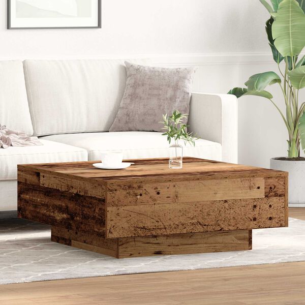 vidaXL Τραπεζάκι σαλονιού Παλαιό ξύλο 80 x 80 x 31 cm