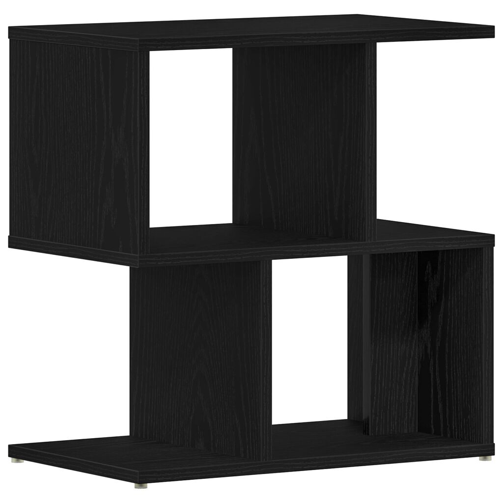 vidaXL Κομοδίνο 2 τμχ Μαύρο Δρυς 50x30x51,5 εκ Τεχνητό Ξύλο