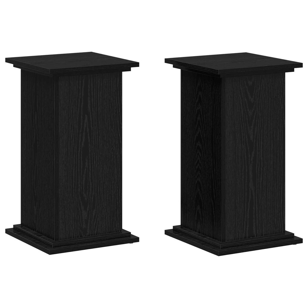 vidaXL Βάση Φυτών Μαύρης Δρυός 33x33x60 εκ. Φτιαγμένο από Ξύλο
