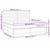 vidaXL &Kappa;&rho;&epsilon;&beta;ά&tau;&iota; Boxspring &mu;&epsilon; &Sigma;&tau;&rho;ώ&mu;&alpha; &Kappa;&rho;&epsilon;&mu; 200x200 &epsilon;&kappa;. &Upsilon;&phi;&alpha;&sigma;&mu;ά&tau;&iota;&nu;&omicron;