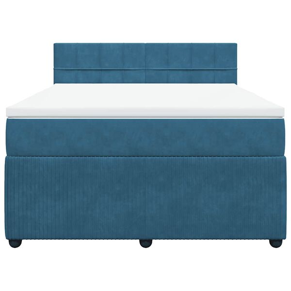 vidaXL &Kappa;&rho;&epsilon;&beta;ά&tau;&iota; Boxspring &mu;&epsilon; &Sigma;&tau;&rho;ώ&mu;&alpha; &Mu;&pi;&lambda;&epsilon; 140x200 &epsilon;&kappa;. &Beta;&epsilon;&lambda;&omicron;ύ&delta;&iota;&nu;&omicron;