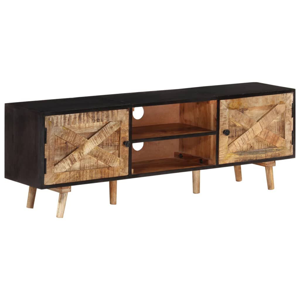 vidaXL Έπιπλο Τηλεόρασης 140x30x46 εκ. Ακατέργαστο Μάνγκο&Μασίφ Ακακία