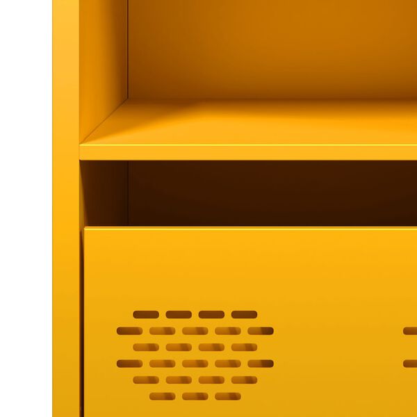 vidaXL Ντουλάπι Μουσταρδί 68x39x73,5 εκ. από Χάλυβα Ψυχρής Έλασης