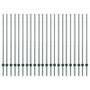 vidaXL Πό posts φράχτη 22 pcs Πράσινο 180 cm Ατσάλι
