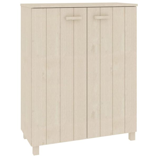 vidaXL Παπουτσοθήκη HAMAR Καφέ Μελί 85x40x108 εκ. Μασίφ Ξύλο Πεύκου