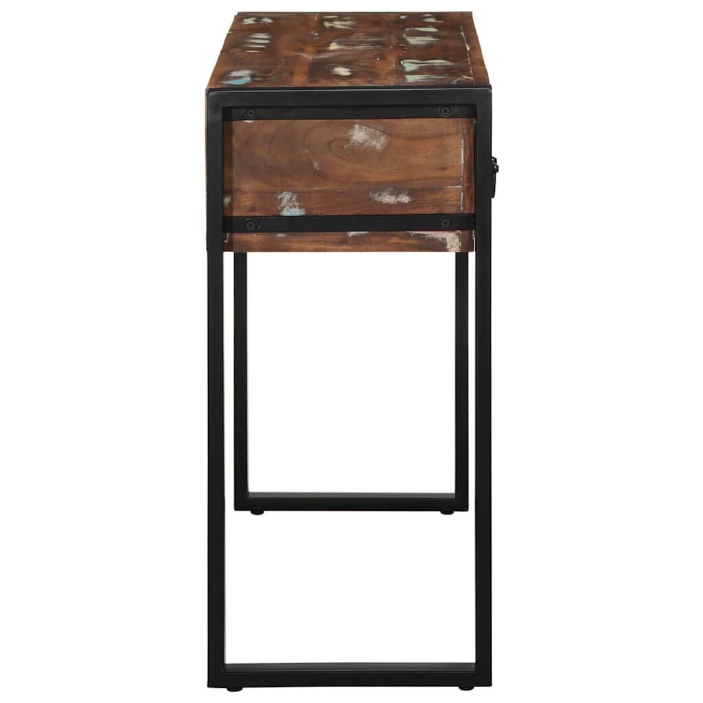 vidaXL Τραπέζι κονσόλας Πολύχρωμο 100x35x75 cm Στερεό ξύλο ανακτημένο