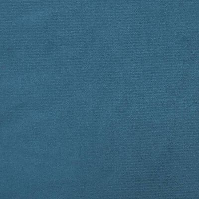 vidaXL Πλαίσιο Κρεβατιού με Κεφαλάρι Μπλε 100x200 εκ. Βελούδινο