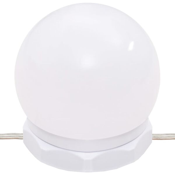 vidaXL Μπουντουάρ Σετ με LED Γκρι σκυροδέματος από Επεξεργασμένο Ξύλο