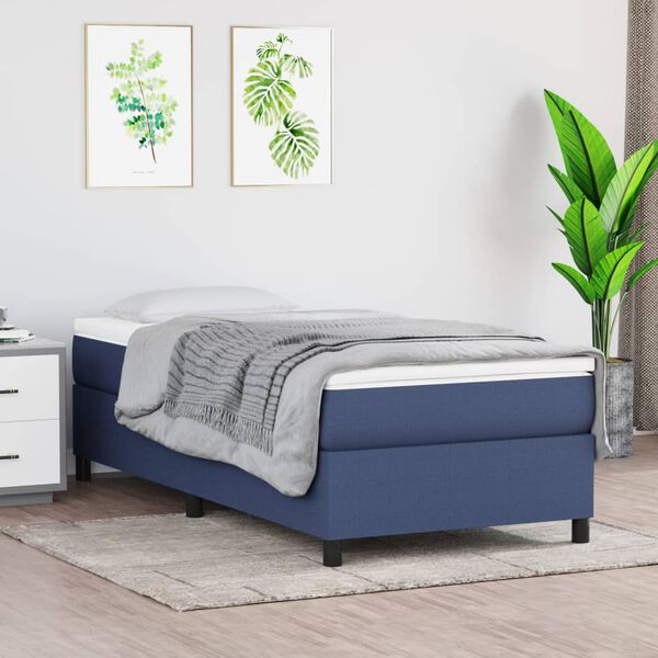 vidaXL &Kappa;&rho;&epsilon;&beta;ά&tau;&iota; Boxspring &mu;&epsilon; &Sigma;&tau;&rho;ώ&mu;&alpha; &Mu;&pi;&lambda;&epsilon; 100 x 200 &epsilon;&kappa;. &Upsilon;&phi;&alpha;&sigma;&mu;ά&tau;&iota;&nu;&omicron;
