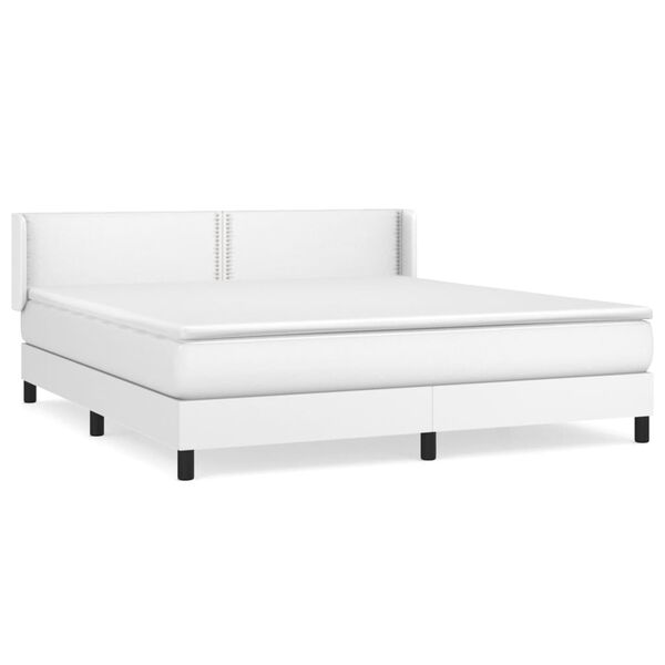 vidaXL &Kappa;&rho;&epsilon;&beta;ά&tau;&iota; Boxspring &mu;&epsilon; &Sigma;&tau;&rho;ώ&mu;&alpha; &Lambda;&epsilon;&upsilon;&kappa;ό 160x200&epsilon;&kappa;.&alpha;&pi;ό &Sigma;&upsilon;&nu;&theta;&epsilon;&tau;&iota;&kappa;ό &Delta;έ&rho;&mu;&alpha;