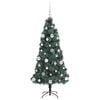 vidaXL Τεχνητό προ-φωτισμένο χριστουγεννιάτικο δέντρο με σετ μπάλες