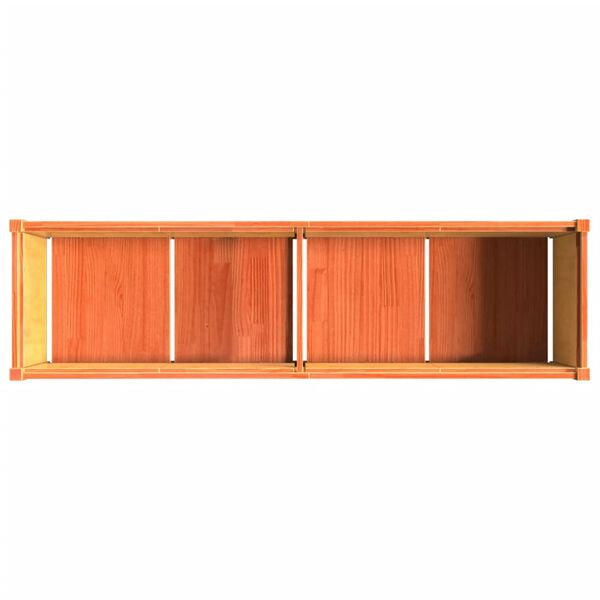 vidaXL Ζαρντινιέρα Καφέ Κεριού 180 x 50 x 50 εκ. από Μασίφ Ξύλο Πεύκου