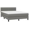 vidaXL &Kappa;&rho;&epsilon;&beta;ά&tau;&iota; Boxspring &mu;&epsilon; &Sigma;&tau;&rho;ώ&mu;&alpha; & LED &Sigma;&kappa;.&Gamma;&kappa;&rho;&iota; 140x200 &epsilon;&kappa; &Upsilon;&phi;&alpha;&sigma;&mu;ά&tau;&iota;&nu;&omicron;