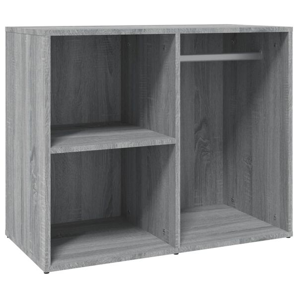 vidaXL Ντουλάπι Γυαλιστερό Γκρι Sonoma 80x40x65 εκ. Επεξεργασμένο Ξύλο