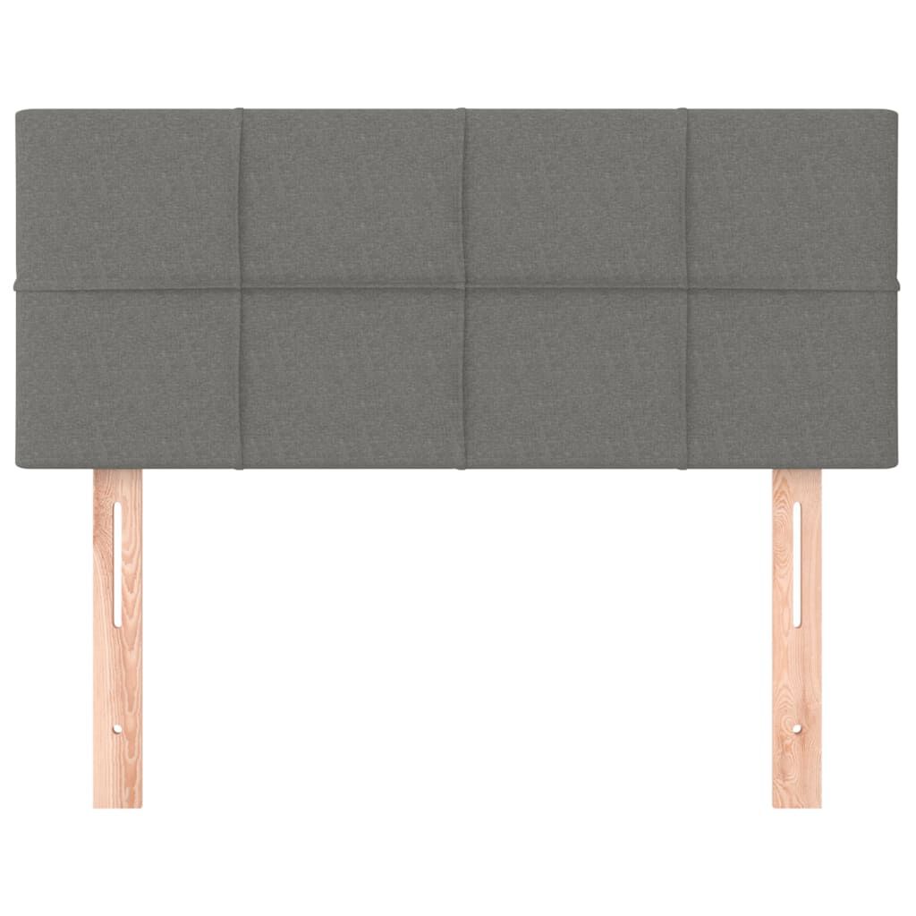 vidaXL Κεφαλάρι Κρεβατιού Σκούρο Γκρι 90x5x78/88 εκ. Υφασμάτινο