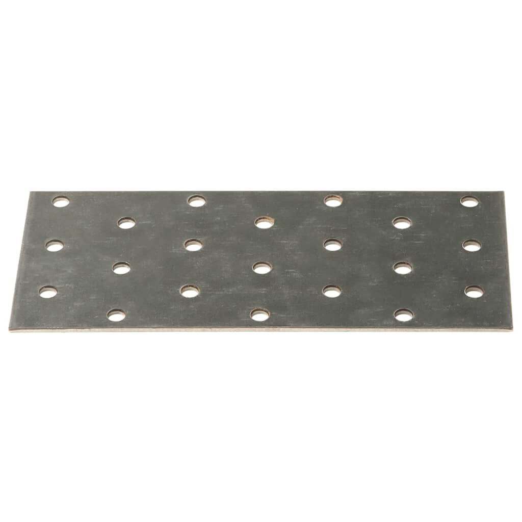 vidaXL Πλάκες Διάτρητες 40 Τεμ. 2 χιλ. 140x60 χιλ. από Γαλβ. Χάλυβα
