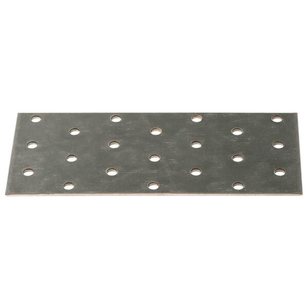 vidaXL Πλάκες Διάτρητες 40 Τεμ. 2 χιλ. 140x60 χιλ. από Γαλβ. Χάλυβα