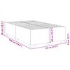 vidaXL Πλαίσιο Κρεβατιού χωρίς στρώμα Κρέμα 120x190 εκ. Υφασμάτινο