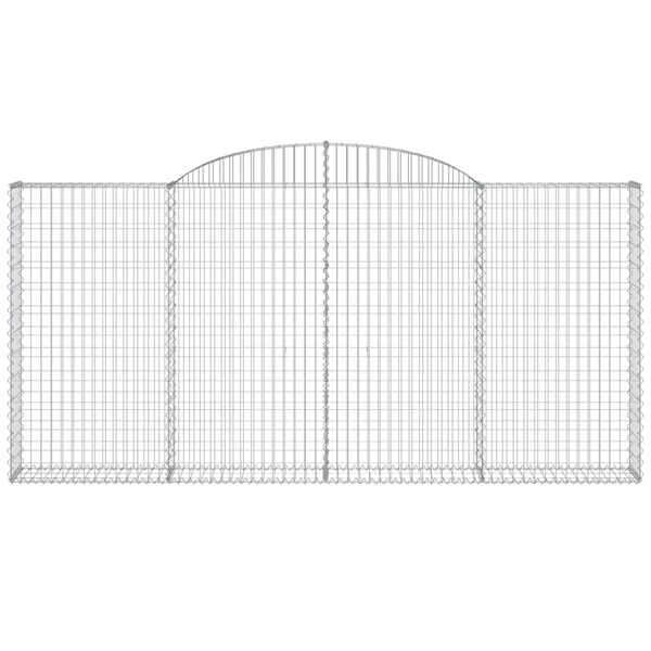 vidaXL Συρματοκιβώτια Τοξωτά 15 τεμ. 300x30x140/160 εκ. Γαλβαν. Ατσάλι