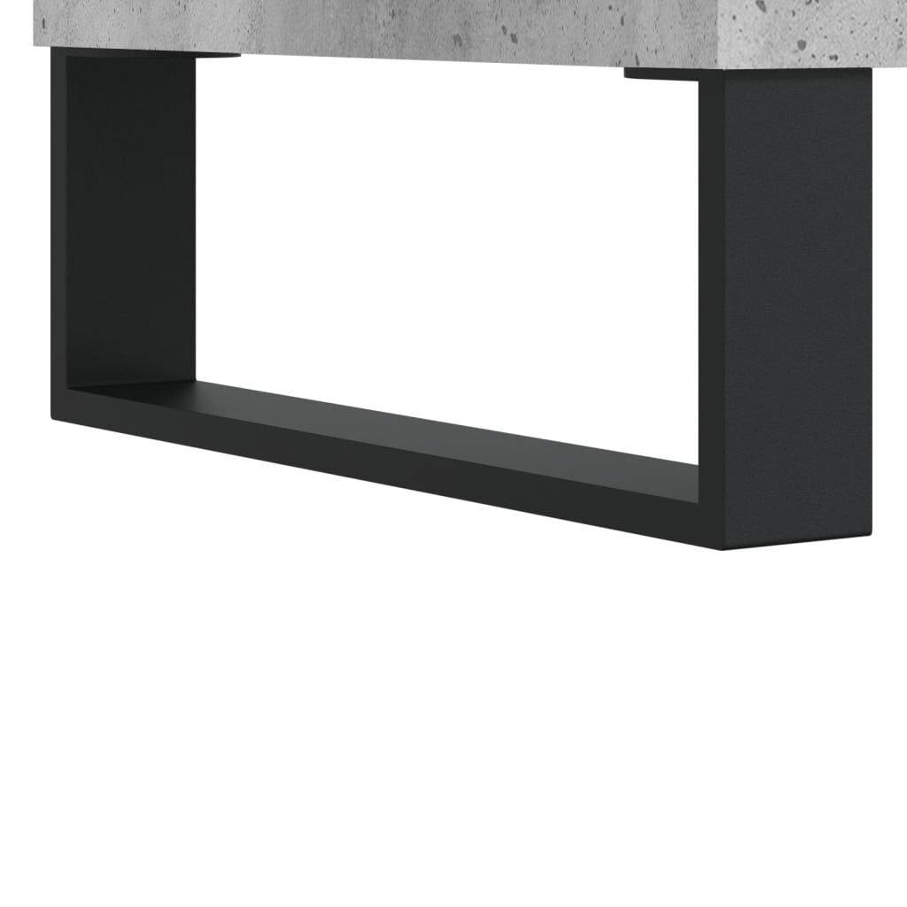 vidaXL Ντουλάπι Γκρι σκυροδέματος 60x36x110 εκ. από Επεξεργασμένο Ξύλο
