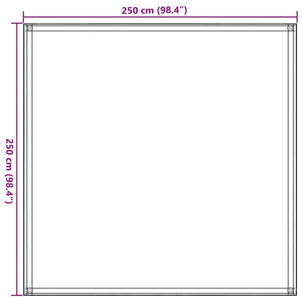 vidaXL Χαλί Σκηνής Taupe 250 x 250 εκ.