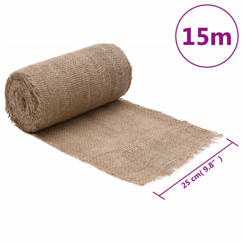 vidaXL Ρολό Γιούτας 0,25 x 15 μ. από 100% Γιούτα 200 gsm